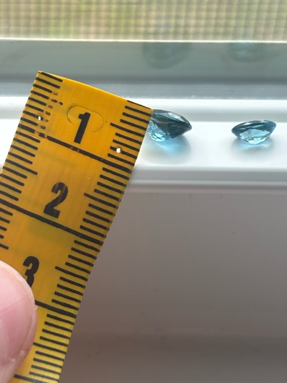 Blue Topaz Gemstone Pair – Oval Faceted Loose Stones Sky/Swiss Blue Not Enhanced - Picture 10 of 15
